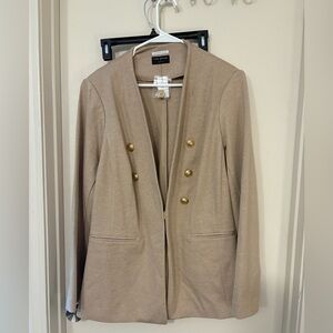 Lane Bryant Tan Blazer with Gold Buttons size 18 new nwt women’s